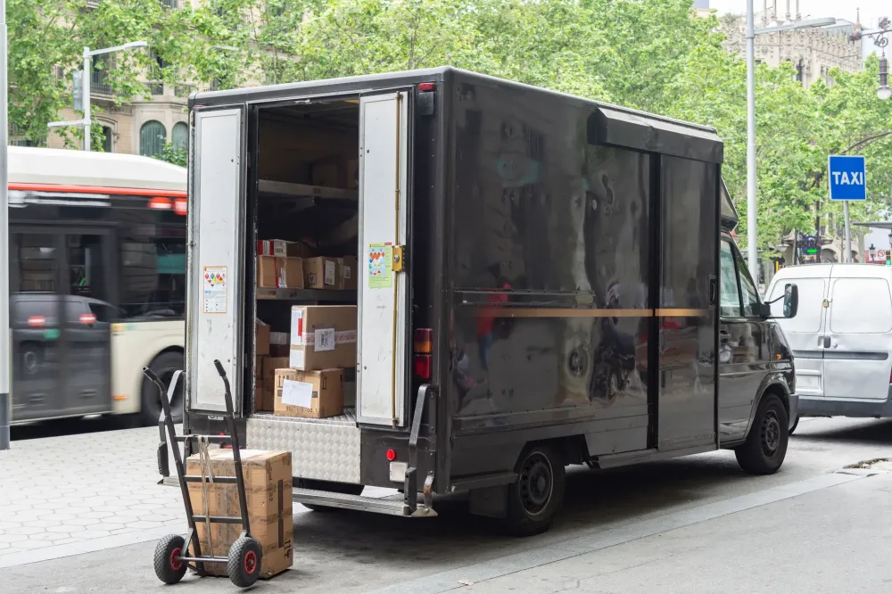 Transport de marchandises près de Le Mans
